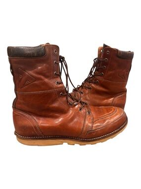 Triumph Stoke Tan Motorcycle Boots Men's Brown Leather MBTS17316 Size 8 US 41 EU